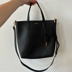 Saint Laurent YSL leather tote bag